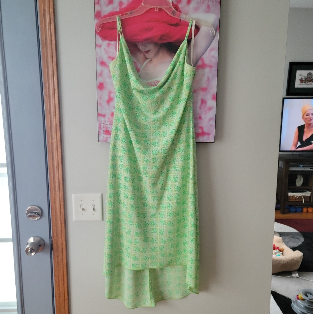 Green Flower dress